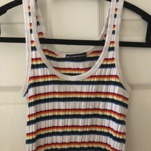 Rainbow stripes tank
